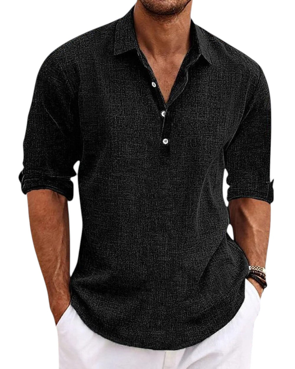 LUCAS™ | Casual hørskjorte