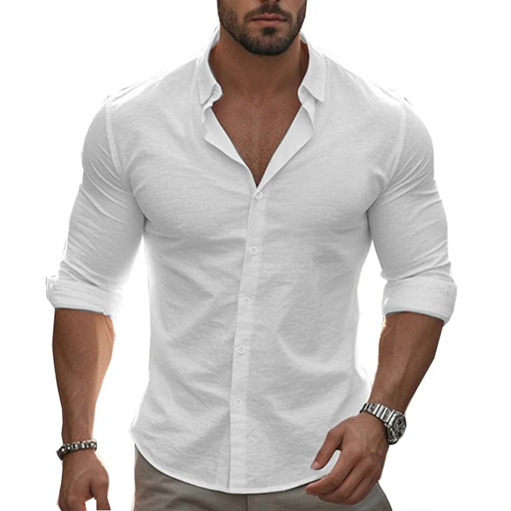 KASPER™ | Casual linned skjorte